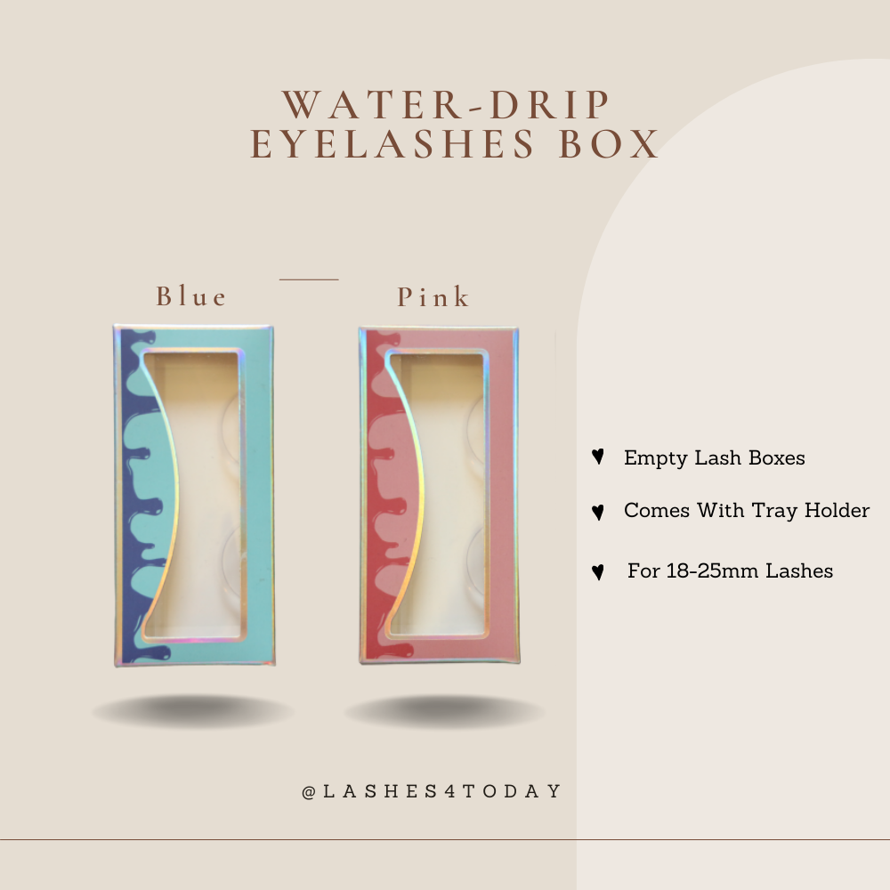 Wholesale water drip Eyelash Packaging Tray Empty Box