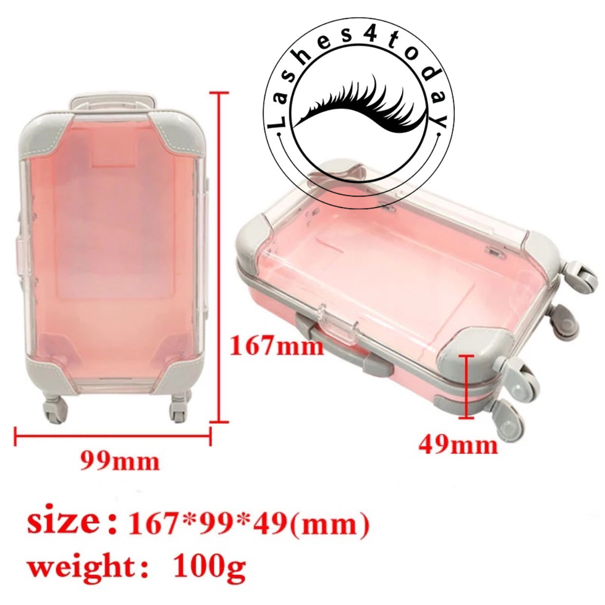 False Eyelashes suitcase Packaging Box Lash Boxes Custom Your Logo