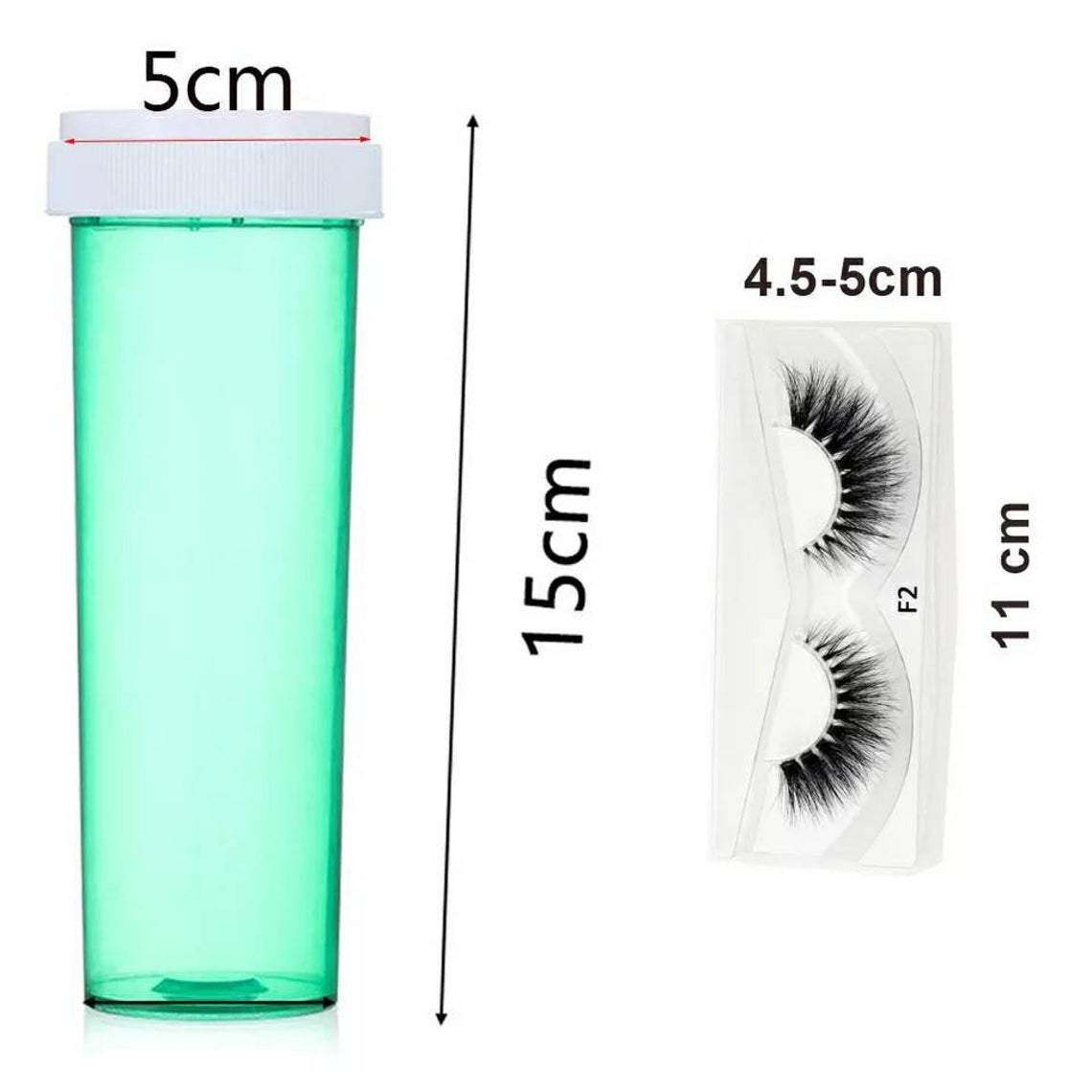 Wholesale Pill Bottle Eyelash Packaging Empty Lash Boxes