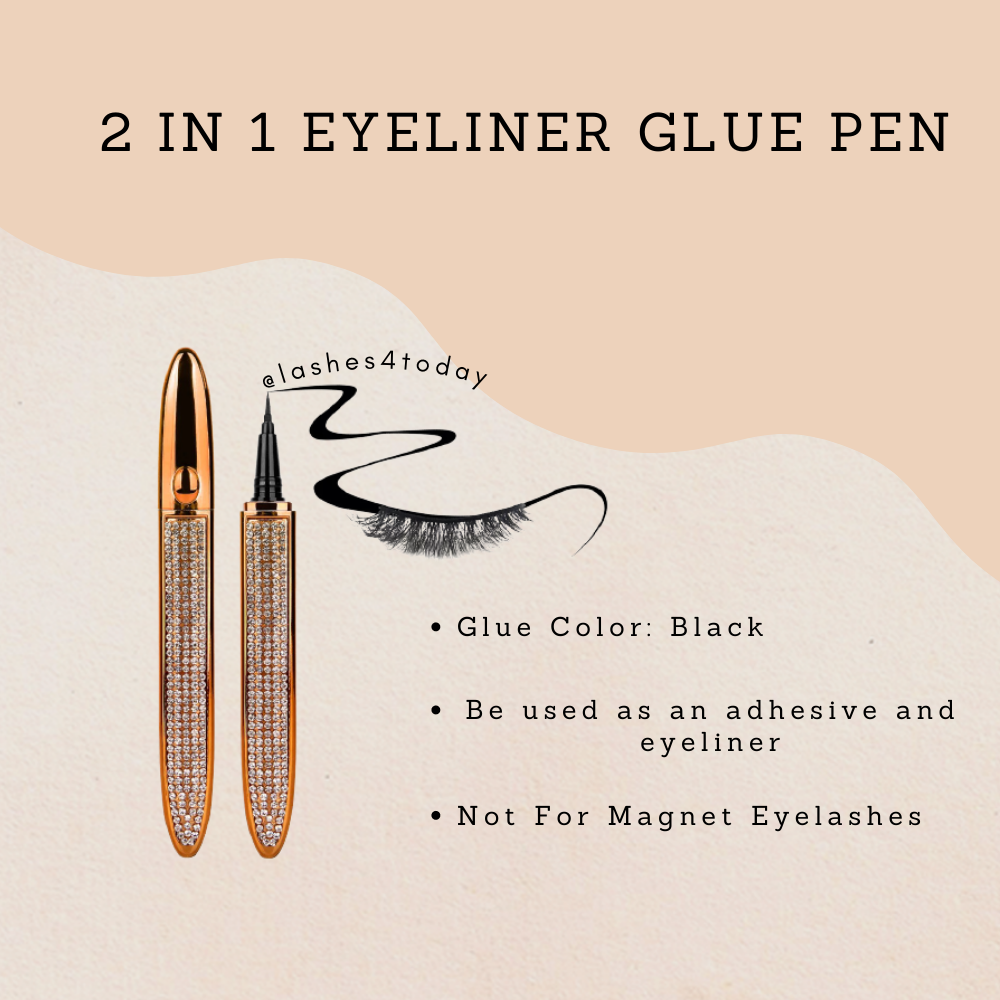 wholesale 2 in 1 eyeliner glue pen 