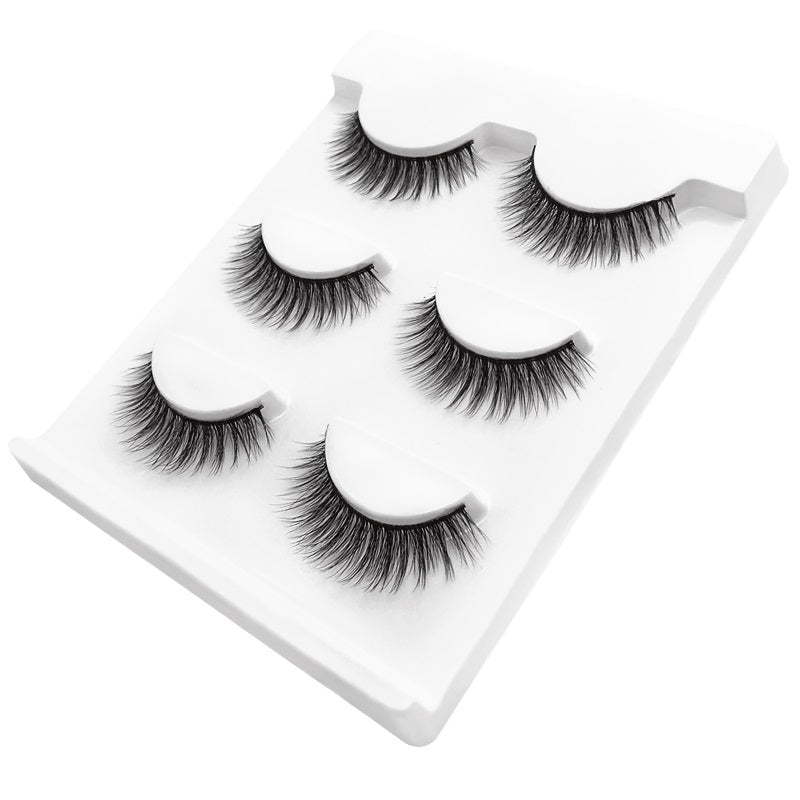 3 Pairs 3D Faux Cils Mink Strip Eyelashes.