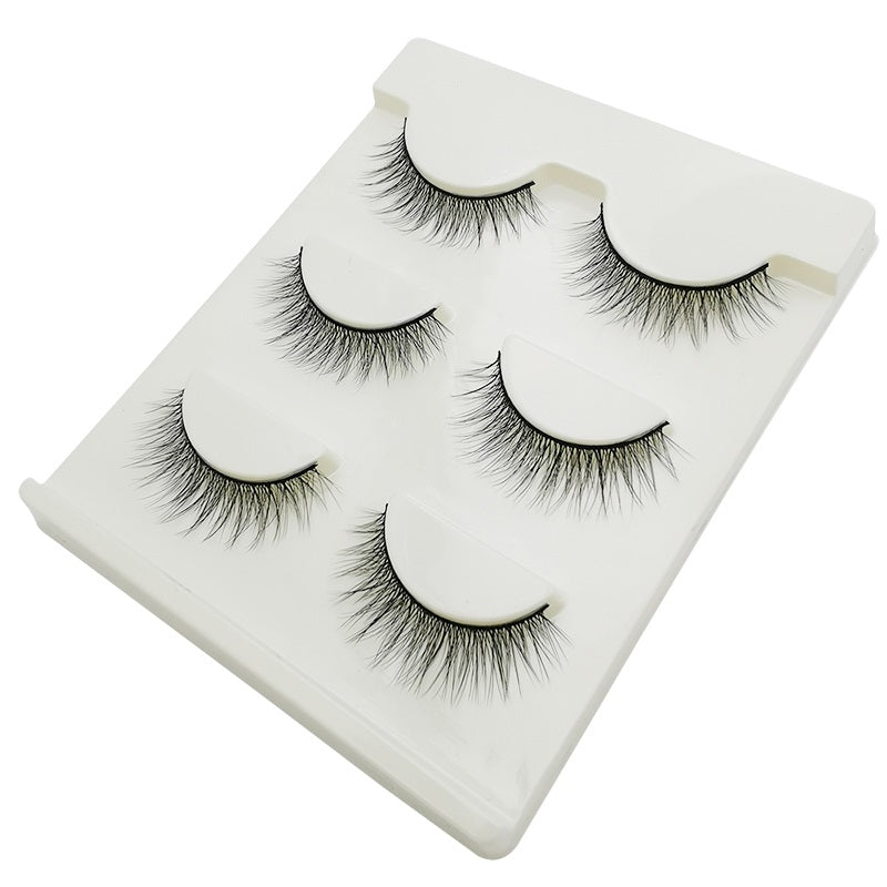 3 Pairs 3D Faux Cils Mink Strip Eyelashes.