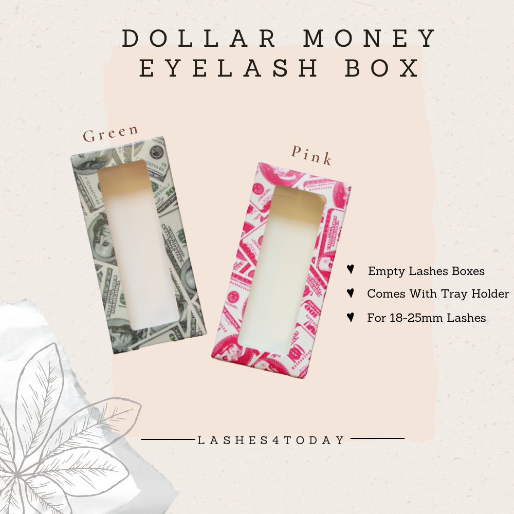Wholesale Dollar Money Empty Eyelash Boxes With Trays