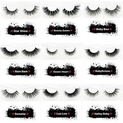 Wholesale 3D Mink Eyelashes Strip