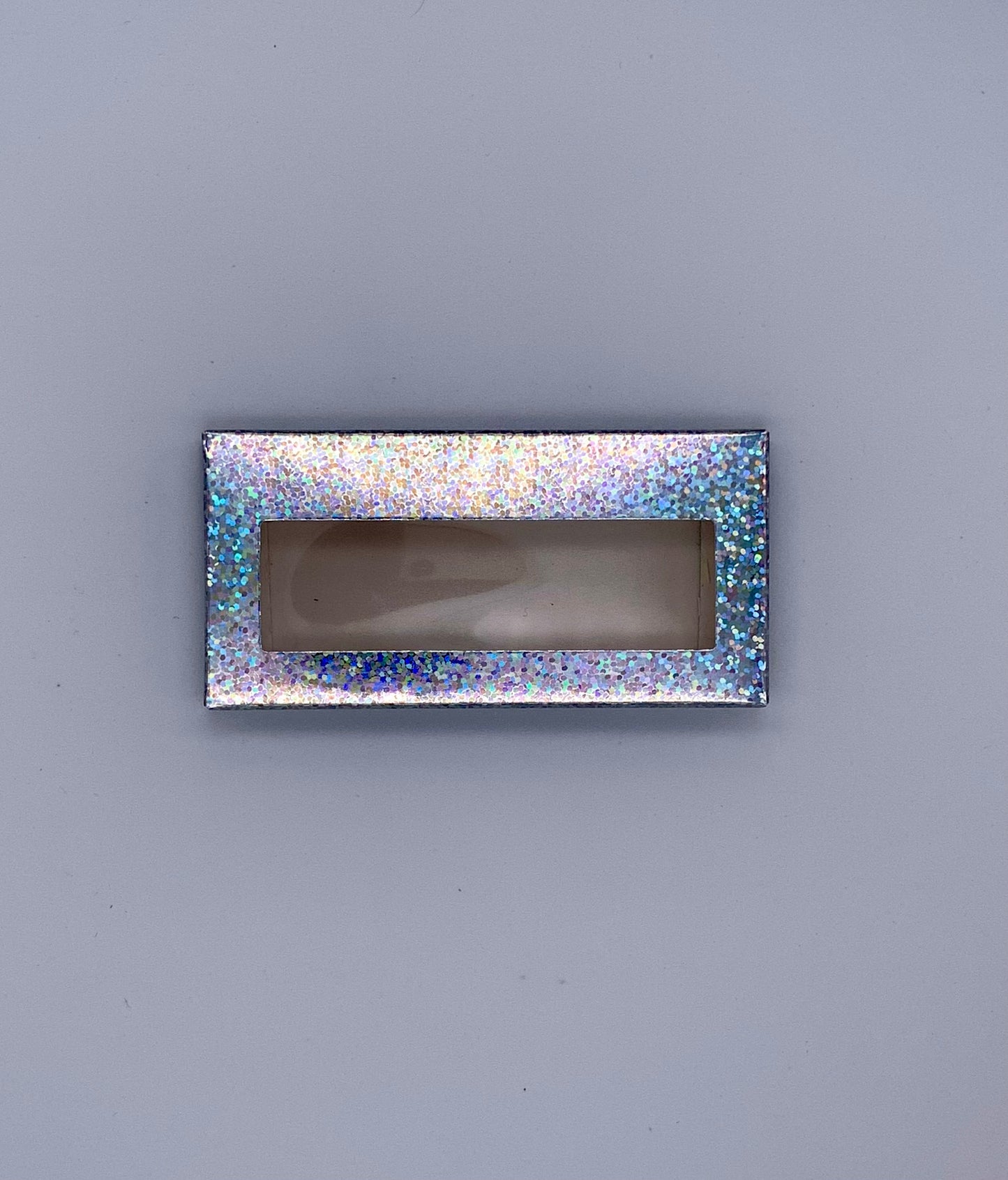 Wholesale Rainbow  Holographic Eyelashes Lashes Box Soft Paper Packing Empty Eyelash Boxes
