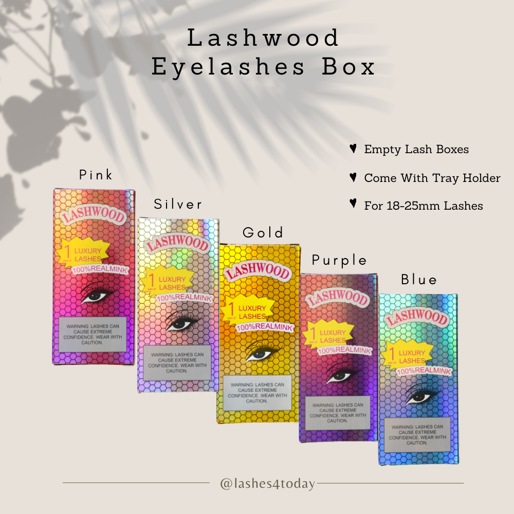 Wholesale lashwood Eyelash Packaging Tray Empty Box