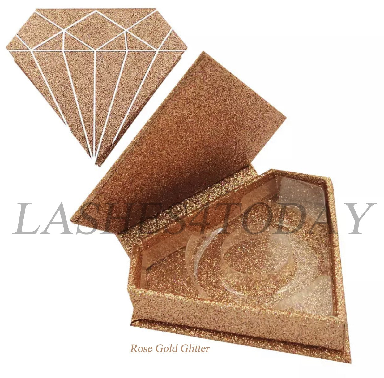 Diamond Custom Eyelash Packaging Box wholesale | Diamond Lash Case