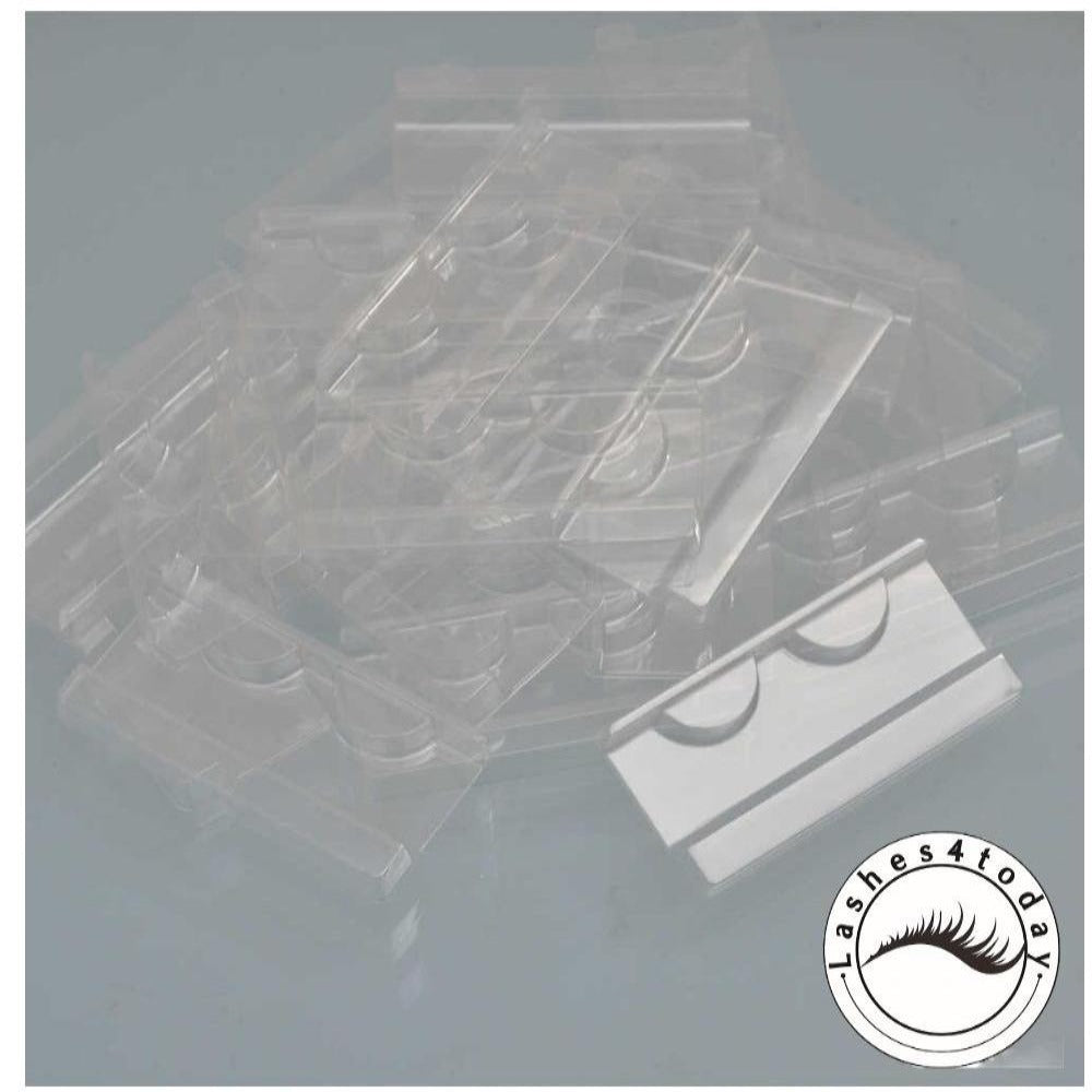 wholesale plastic clear lash tray mink lashes holder